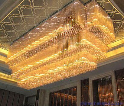 广东古镇雅馨灯饰厂定做非标工程酒店大堂灯,定做各种大型灯具厂