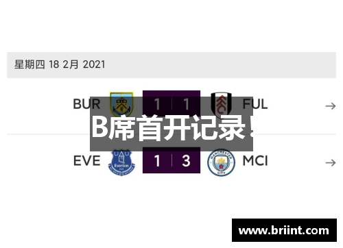 B席首开记录！